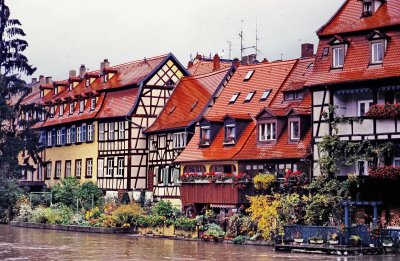 Bamberg; by the Regnitz river. 