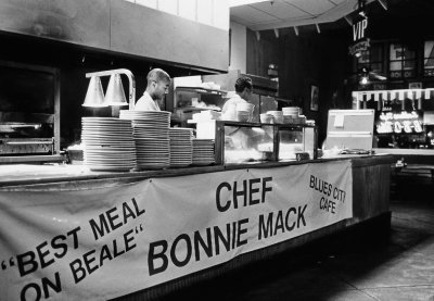 Restaurant at Beale street, classical place of several blues club in Memphis, Tennesee.