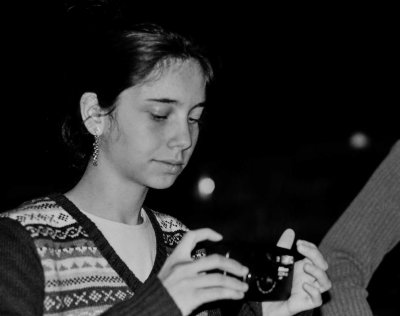 Eduarda, who always loves photography; she was 14 at that time. 