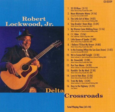 Robert Lockwood Jr.; Back cover of his CD.