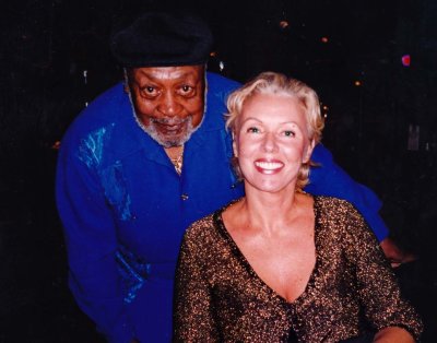 Robert Lockwood Jr. and Franoise at Fat Fish Blues bar, Cleveland. 