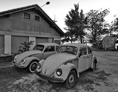 Ponta do Coral; the two old Volkswagen.