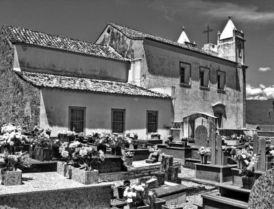 Ribeirão da Ilha; Nossa Senhora da Lapa church and cemetery.  
