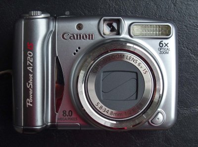 The small and cute Canon A720 IS. 