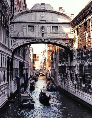 Venice pictured with slide film in 2002