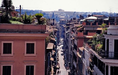 Rome, view from Piazza di Spagna