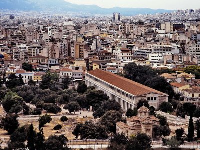 Athens; the Parthenon area.