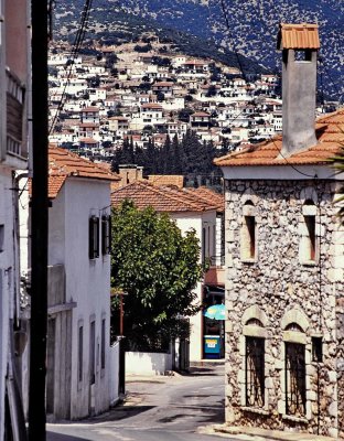 Greece, Peloponnese; small village. 