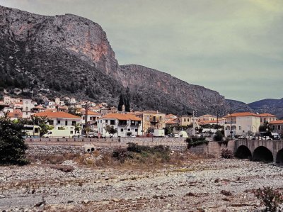 Greece, Peloponnese; small village. 