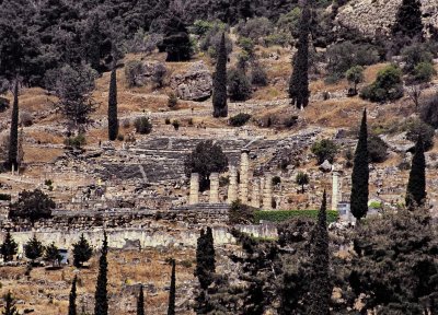 Greece, Delphus; the ruins. 
