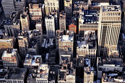 NY (2001); seen from the Empire State Building top deck. 