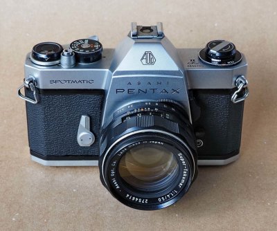 The Pentax SP II with the Takumar 50/1.4 (identical to the camera used in 1975, which was, sadly, sold).