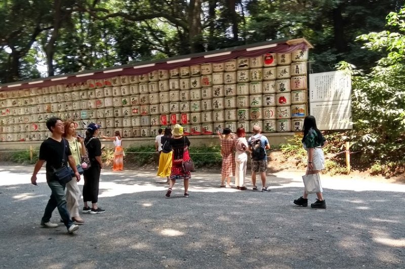 Meiji Jingu Shrine Sake Barrels