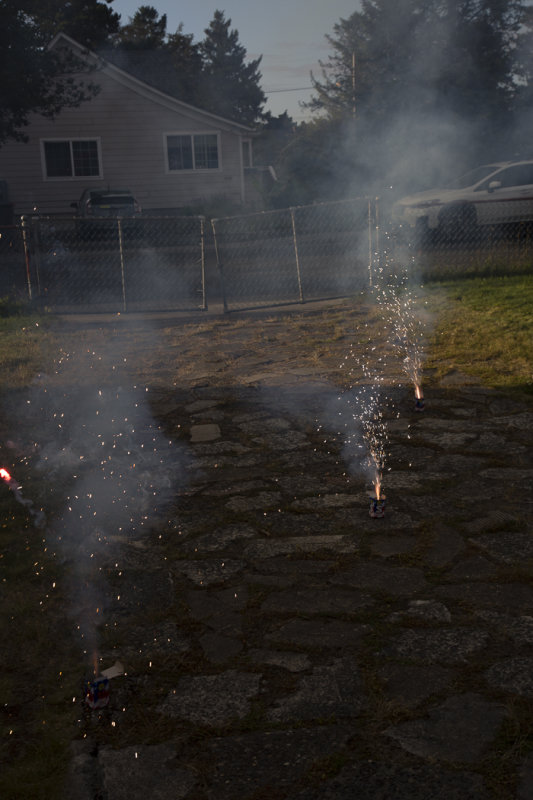 Driveway fireworks