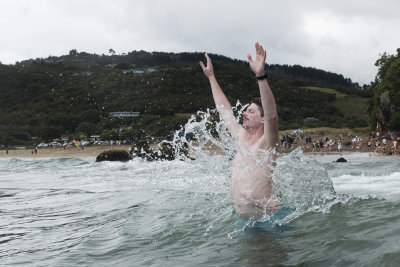 Cool off after the hot water