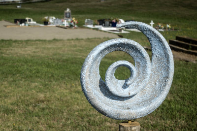 Maori cemetery on the East Cape