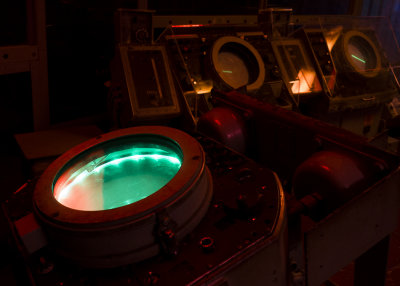 Radar room of the USS Yorktown