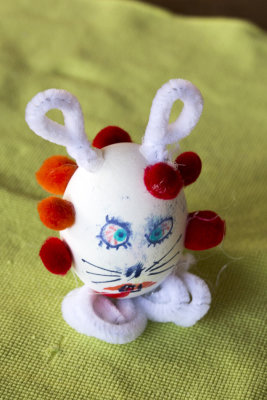 Virus infected easter bunny