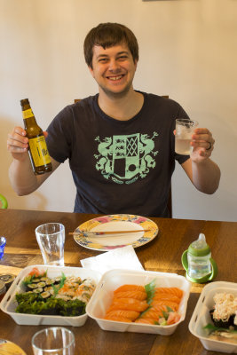 Happy with the Sushi feast