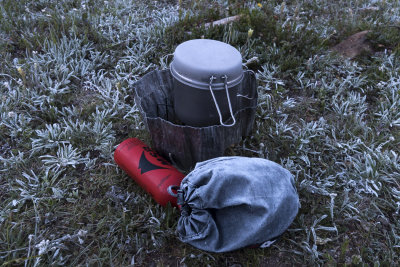 Frosted camp stove