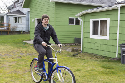That's his old bike from high school
