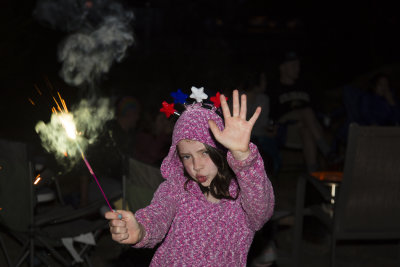 Sparkler pose
