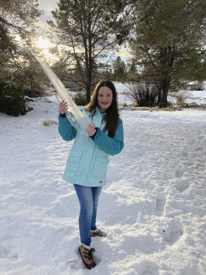 Josie and her ice sword