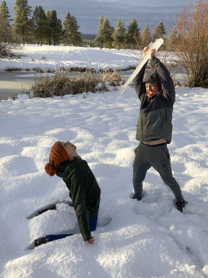 My dear son in laws playing nicely with each other