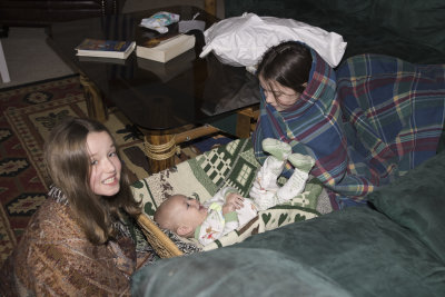 Shepherd becomes the baby Jesus