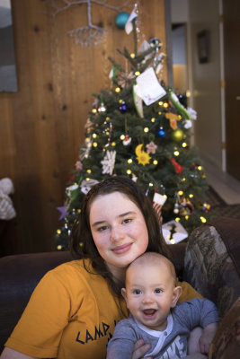 Josie and her baby cousin