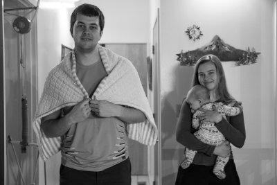 Super dad and his sister