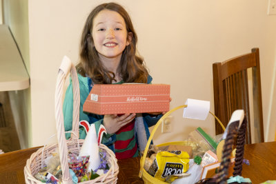 Nell and her Easter basket