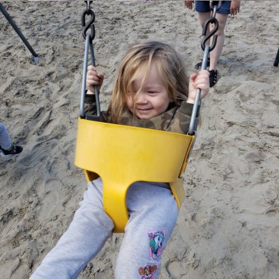 Beach swing by the turn around