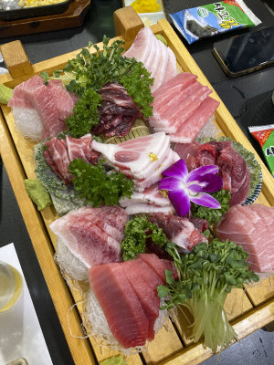 all you can eat blue fin tuna sashimi