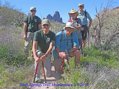 Bluff Springs Trail Maint 3/5/2019