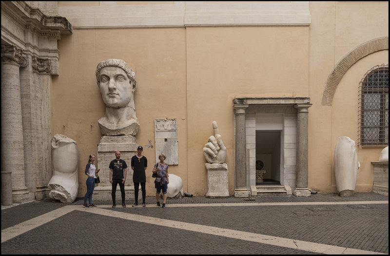 From Musei Capitolini, Campidoglio. Constantine and my family..