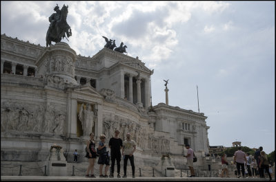 My family at the Altare della Patria.....