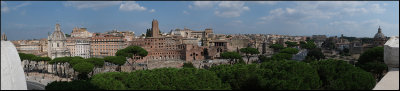 Pano from Via dei Fori Imperiali...