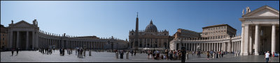 Pano of St. Peter`s square...
