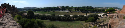 Pano of the Circus Maximus seen from Palatine Hill