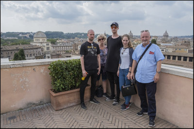 My travel companions and I on Musei Capitolini....