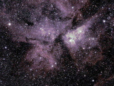 NGC3372 Eta Carinae 60secs exposure with 280mm unguided itelescope at Bathurst NSW