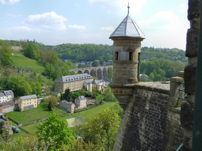 A Spanish Tower view to rail viaduct 