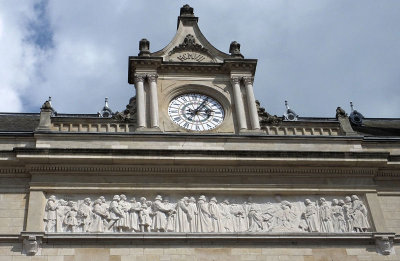  Frieze and clock Cercle Municipal Place d'Armes