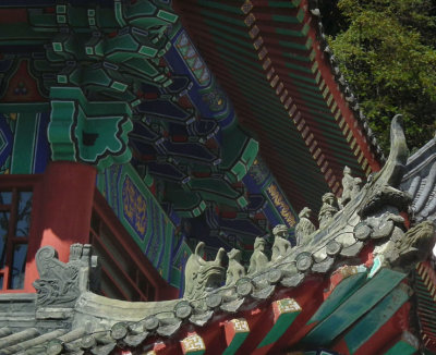  Detail of Chinese style Temple building