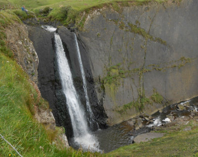  Spekes Mill Mouth waterfall about 1 mile from Harland Quay and 200 ft drop