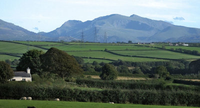 Clear view of Welsh mountains