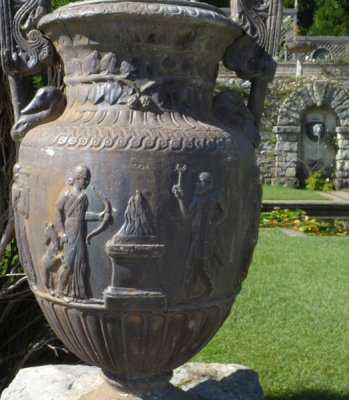 Plas Newydd Italianate urn and terrace