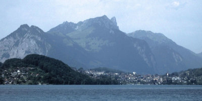View across Lake Thun