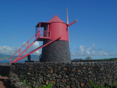 Windmill in Lajido vineyards, Pico island